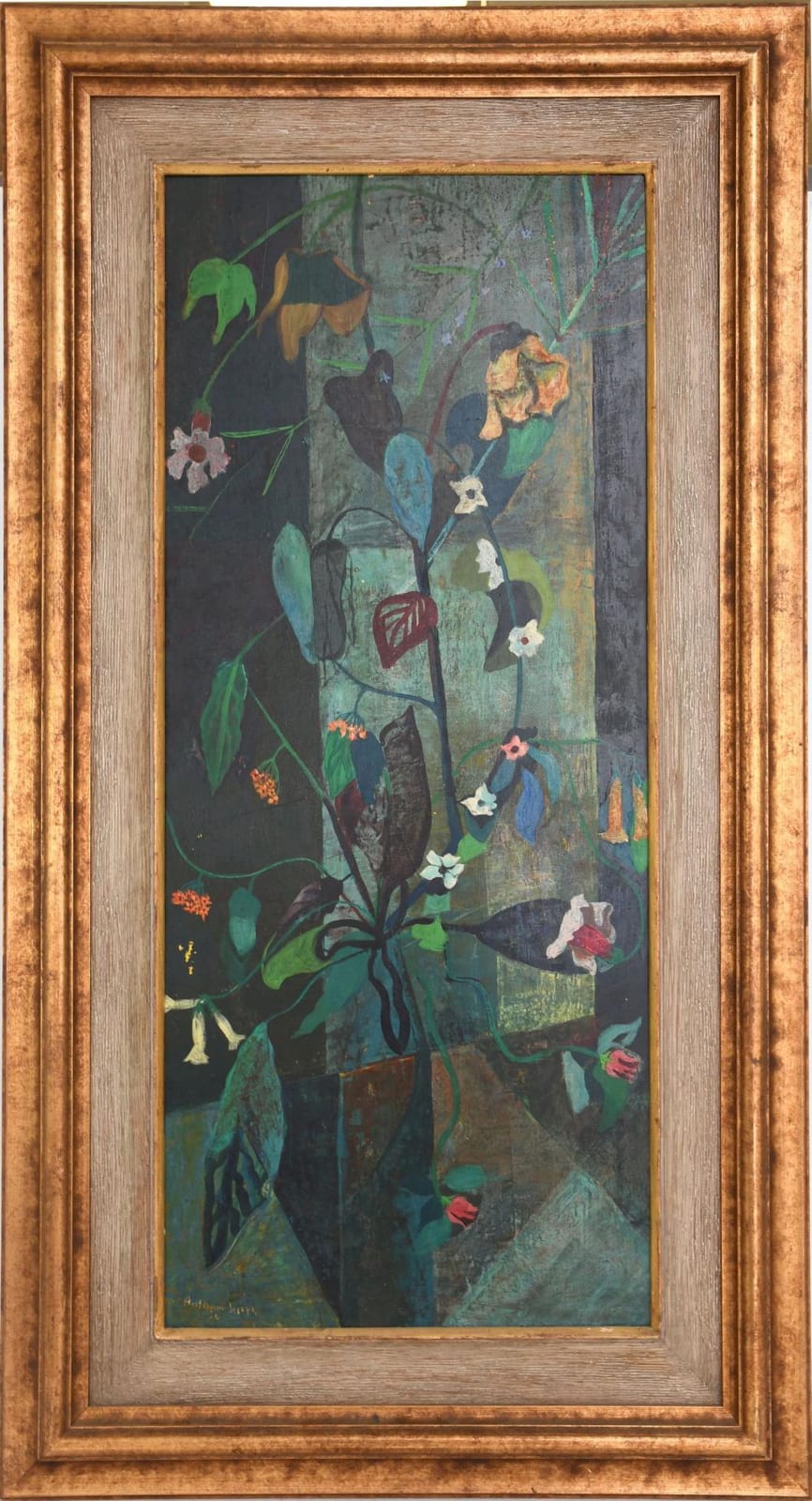 Antonio Joseph comparable auction result: antonio joseph haitian 1921 2016 oil on masonite modern surreal still life painting