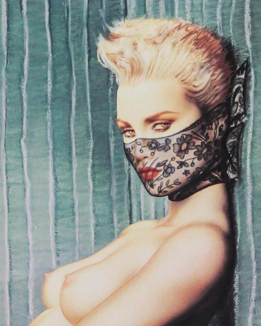 Olivia DeBernardinis comparable auction result: olivia de berardinis kitty signed offset lithograph