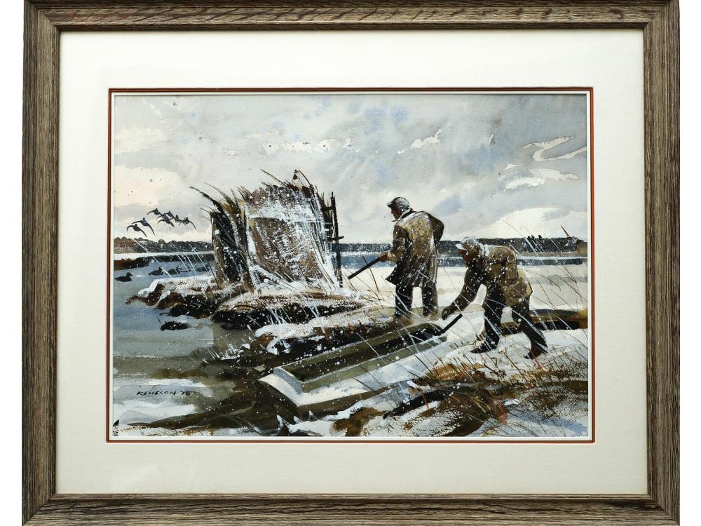 Chet Reneson comparable auction result: chet reneson b 1934 watercolor