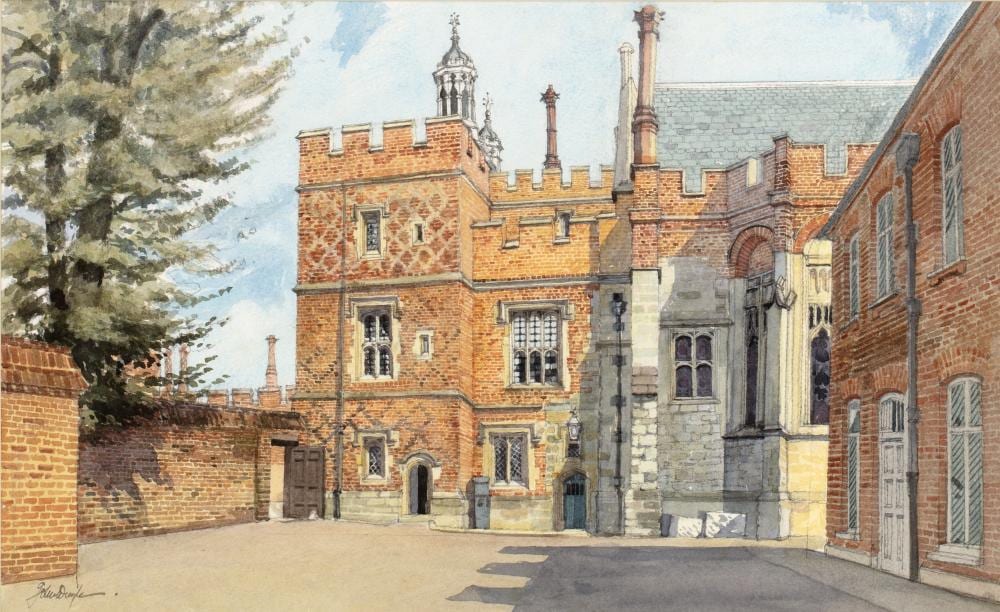 John (1928) Doyle comparable auction result: john doyle b 1928 brewhouse yard eton signed watercolour 33 x 53 5cm
