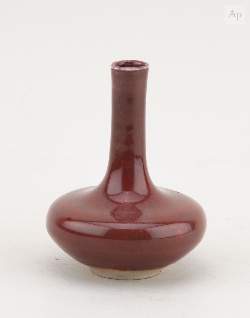 Derek Davis comparable auction result: derek davis 1926 2008 a small porcelain bottle with narrow neck covered in copper red glaze painted signature made 1970s height 11 5cm