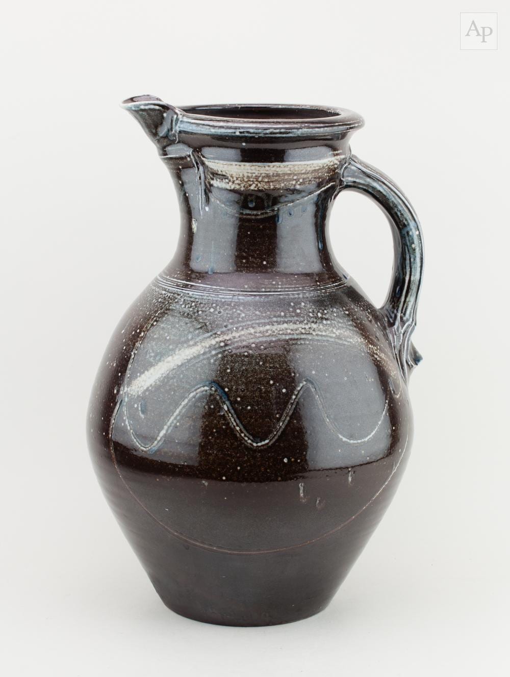 michael casson 1925 2003 a very large salt glazed jug with incised decoration impressed mc mark height 46 5cm · Adam Partridge Auctioneers · 2025-07-18 Michael Casson comparable auction result: michael casson 1925 2003 a very large salt glazed jug with incised decoration impressed mc mark height 46 5cm