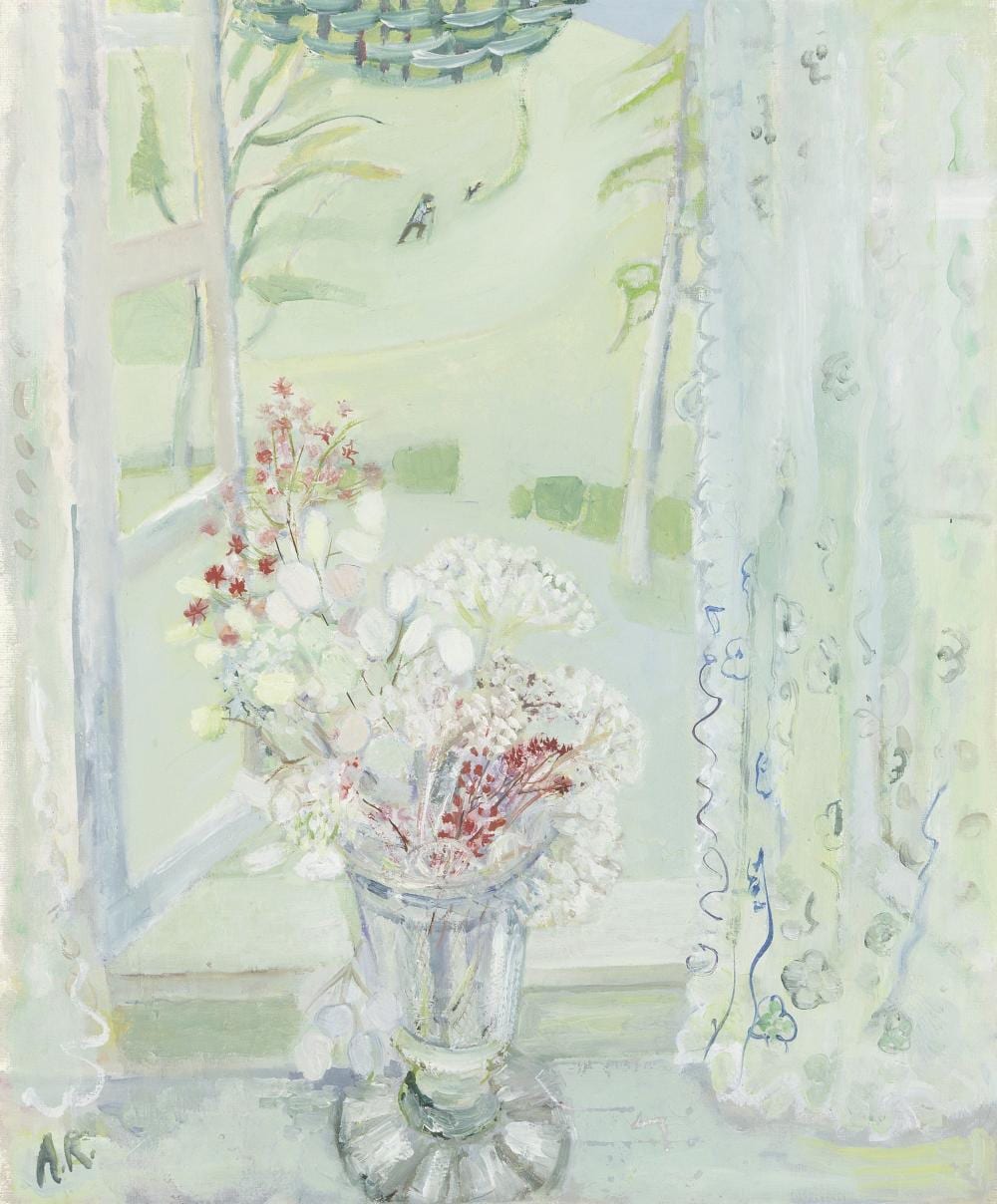 Lady Anthea Craigmyle comparable auction result: anthea craigmyle british born 1933 flowers in the window