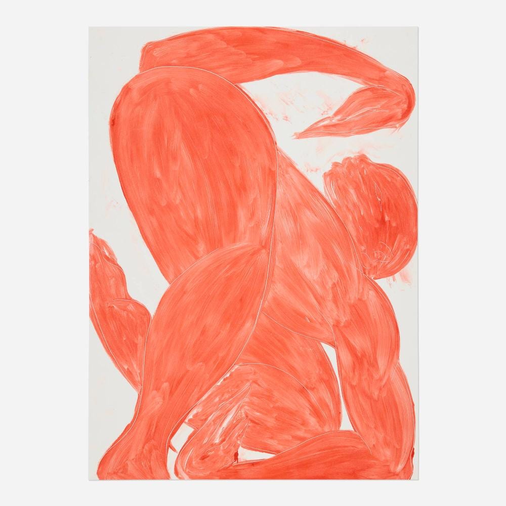 Tunji Adeniyi-Jones comparable auction result: tunji adeniyi jones red monotype