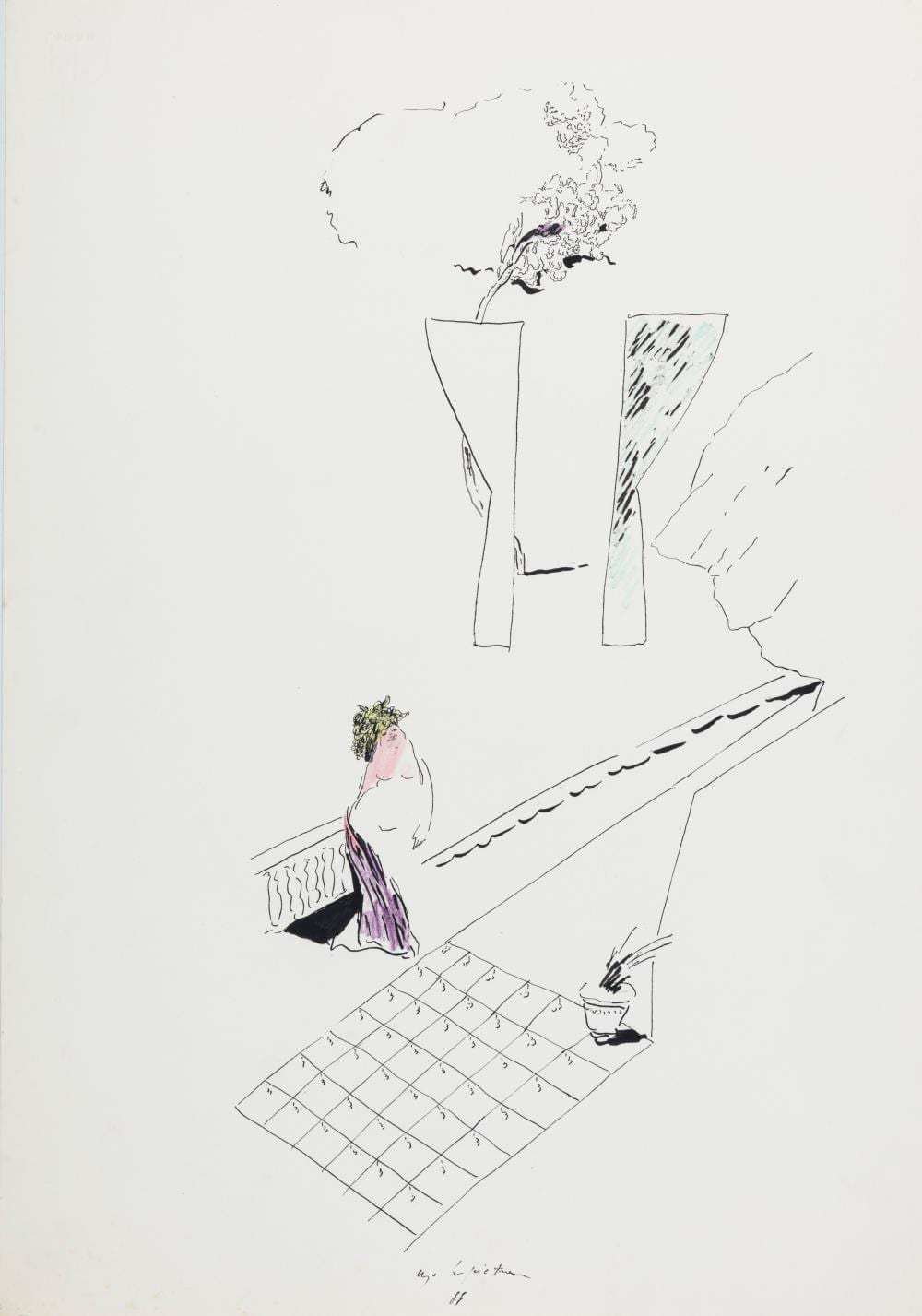 Ugo LaPietra comparable auction result: ugo la pietra bussi sul tirino 1938 untitled 1988
