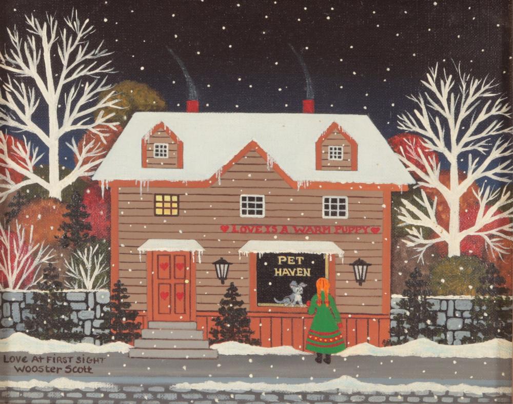 Jane Wooster Scott comparable auction result: jane wooster scott love at first sight o c