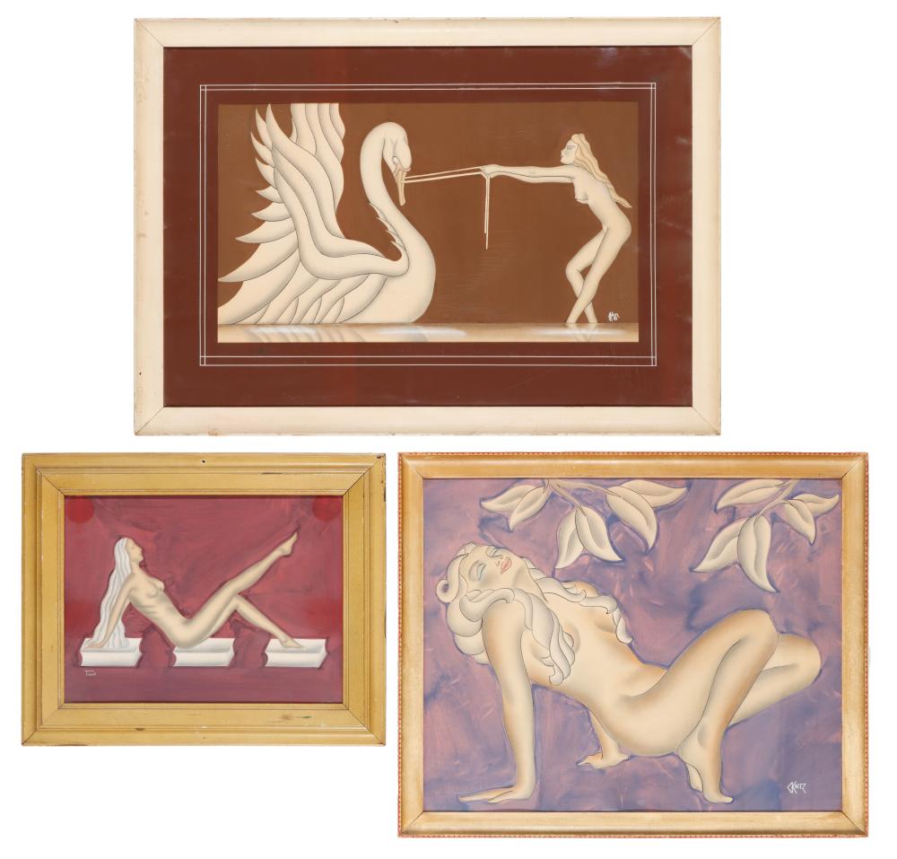 gustave kaitz american 1913 1992 3 paintings · Material Culture · 2025-07-31 Gustave Kaitz comparable auction result: gustave kaitz american 1913 1992 3 paintings