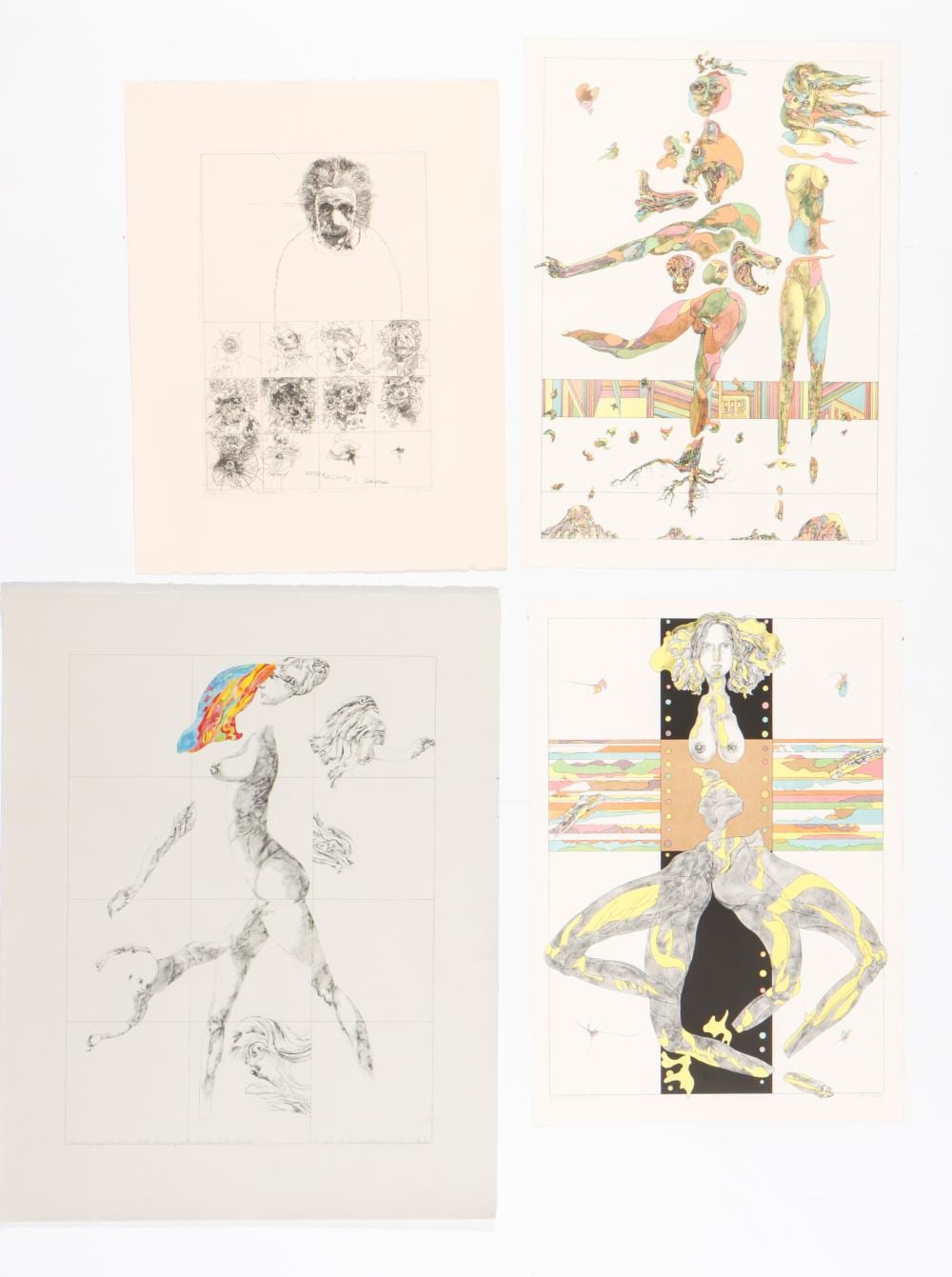 Jacob Landau comparable auction result: jacob landau american 1917 2001 4 prints