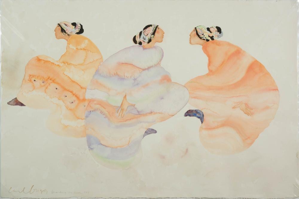 Carol Grigg comparable auction result: carol grigg watercolor on paper