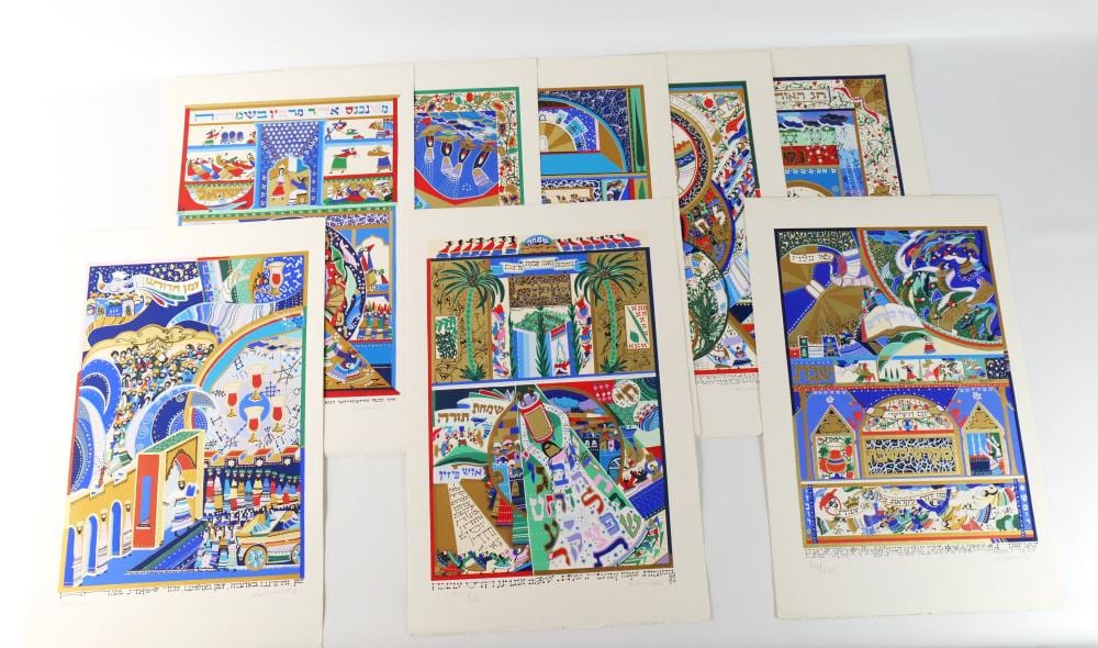 Raphael Abecassis comparable auction result: set of serigraphs by raphael abecassis