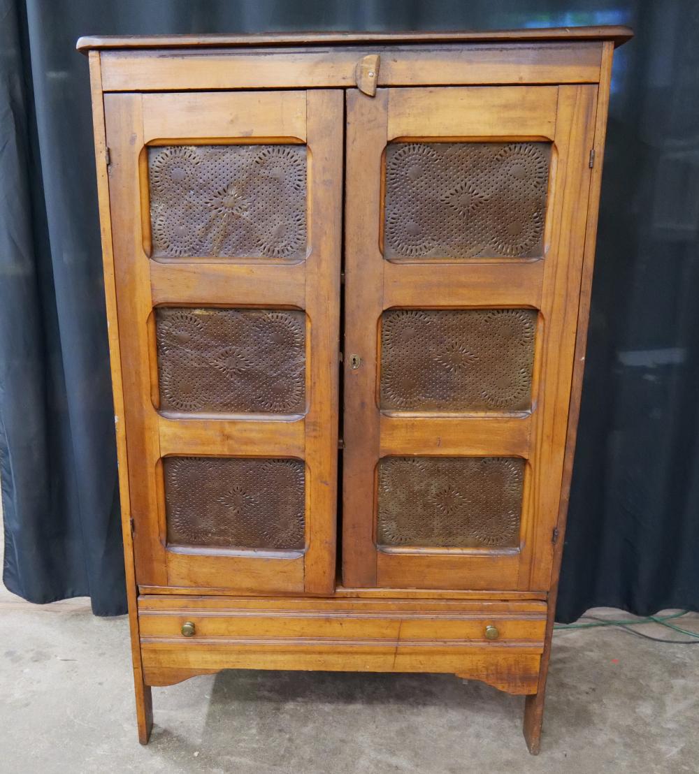 Antique Pie Safe sold by Bodnar's Auction Sales, lot 352 — auction record photograph