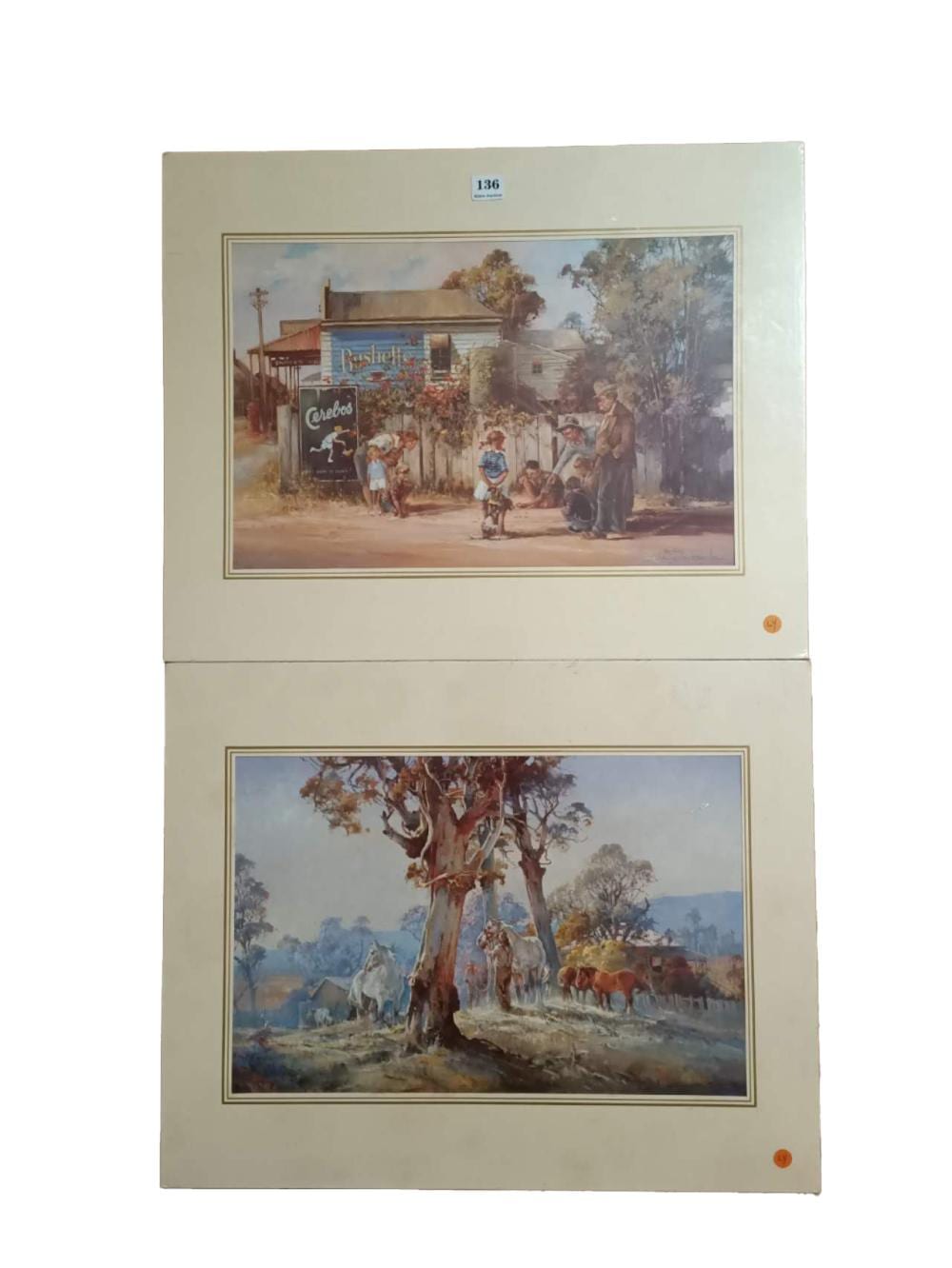 D'Arcy W. Doyle comparable auction result: a pair of prints from d arcy w doyle break of day and big ring