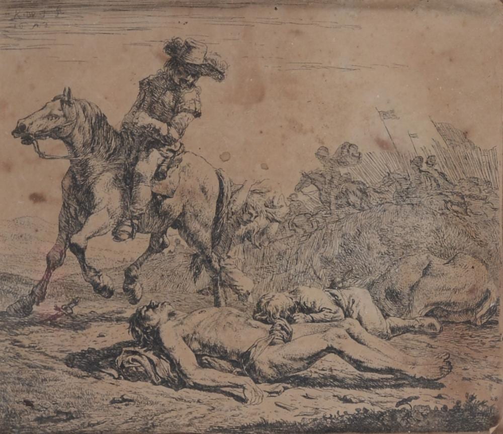 karel dujardin amsterdam 1622 venezia 1678 campo di battaglia con cavaliere · Pananti Casa D'Aste SRL · 2025-07-17 Karel DuJardin comparable auction result: karel dujardin amsterdam 1622 venezia 1678 campo di battaglia con cavaliere