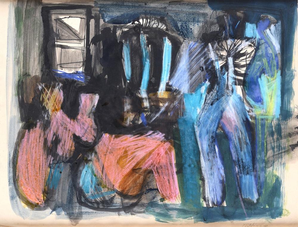 Claudio Cintoli comparable auction result: claudio cintoli imola 1935 roma 1978 senza titolo 1960
