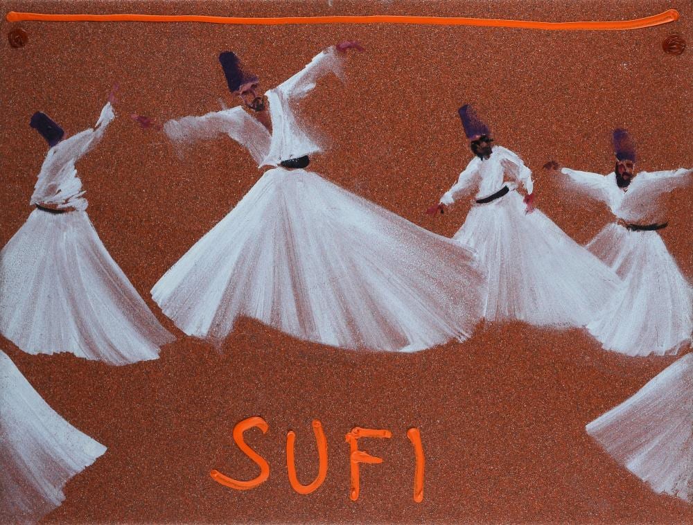 Aldo Mondino comparable auction result: aldo mondino torino 1938 2005 sufi 2003