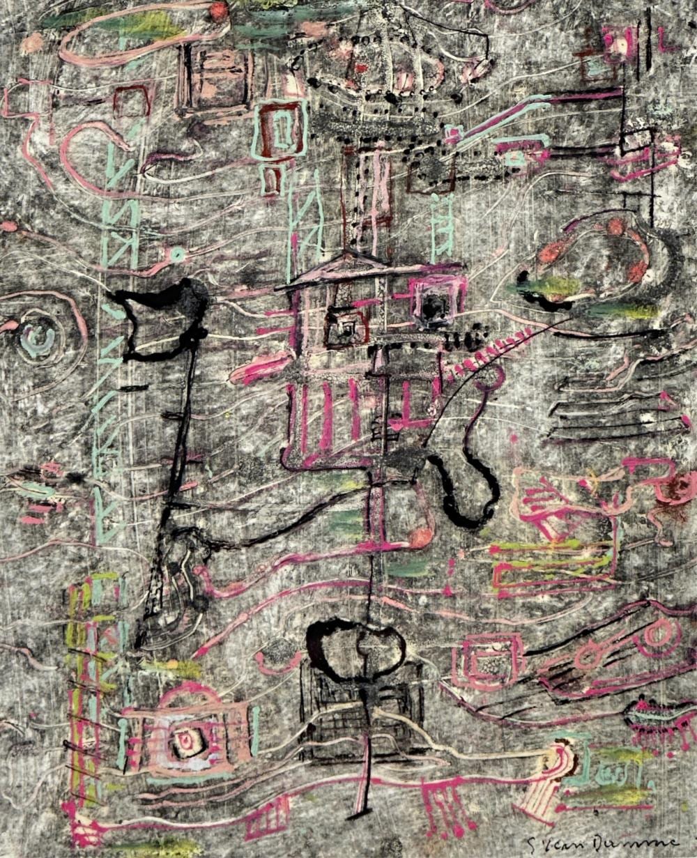 Suzanne van Damme comparable auction result: suzanne van damme 1901 1986 abstraction technique mixte dimensions 31 x 18 cm d coupe irr guli re petit manque l angle inf rieur gauche