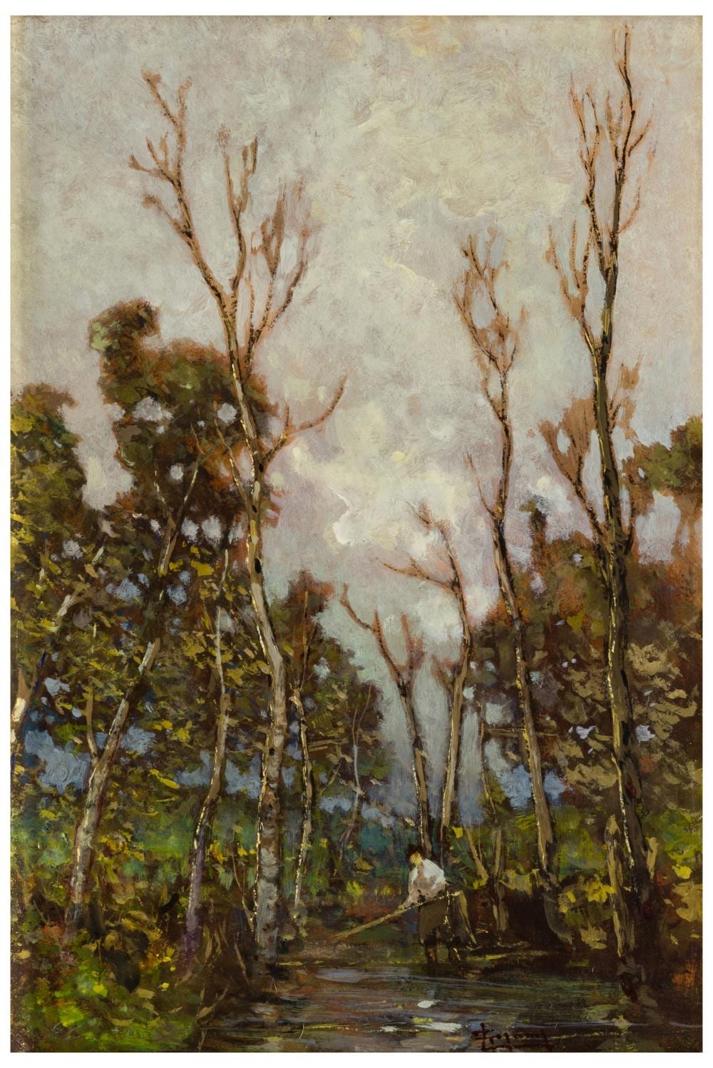 lorenzo gignous 1862 1958 fiume con pescatore · Bonino · 2025-07-16 Lorenzo Gignous comparable auction result: lorenzo gignous 1862 1958 fiume con pescatore