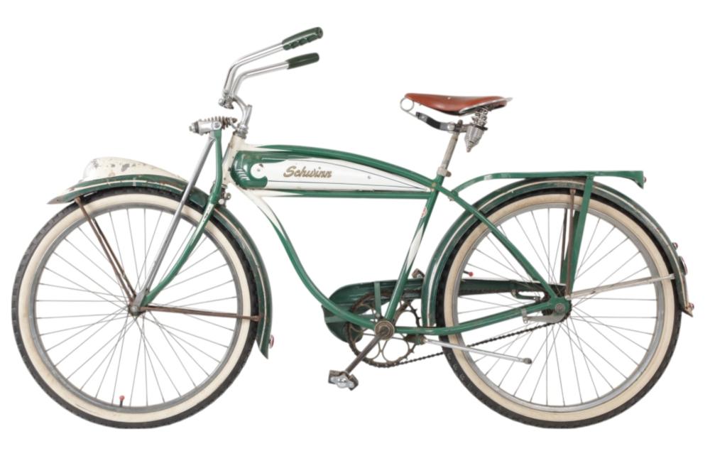 Arnold, Schwinn & Co Panther Model Bicycle 1953-54 sold by North American Auction Company, lot 786 — auction record photograph