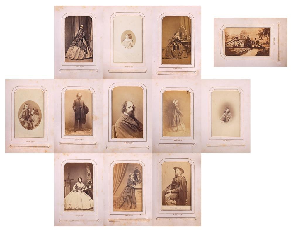 Alfred Verwée comparable auction result: alfred lord tennyson cdv album