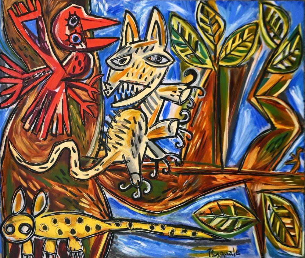 Pasquale Giardino comparable auction result: pasquale giardino wild cat in a tree