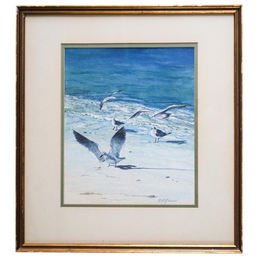 Margaret Green comparable auction result: margaret green british 1925 2003 gouache on paper