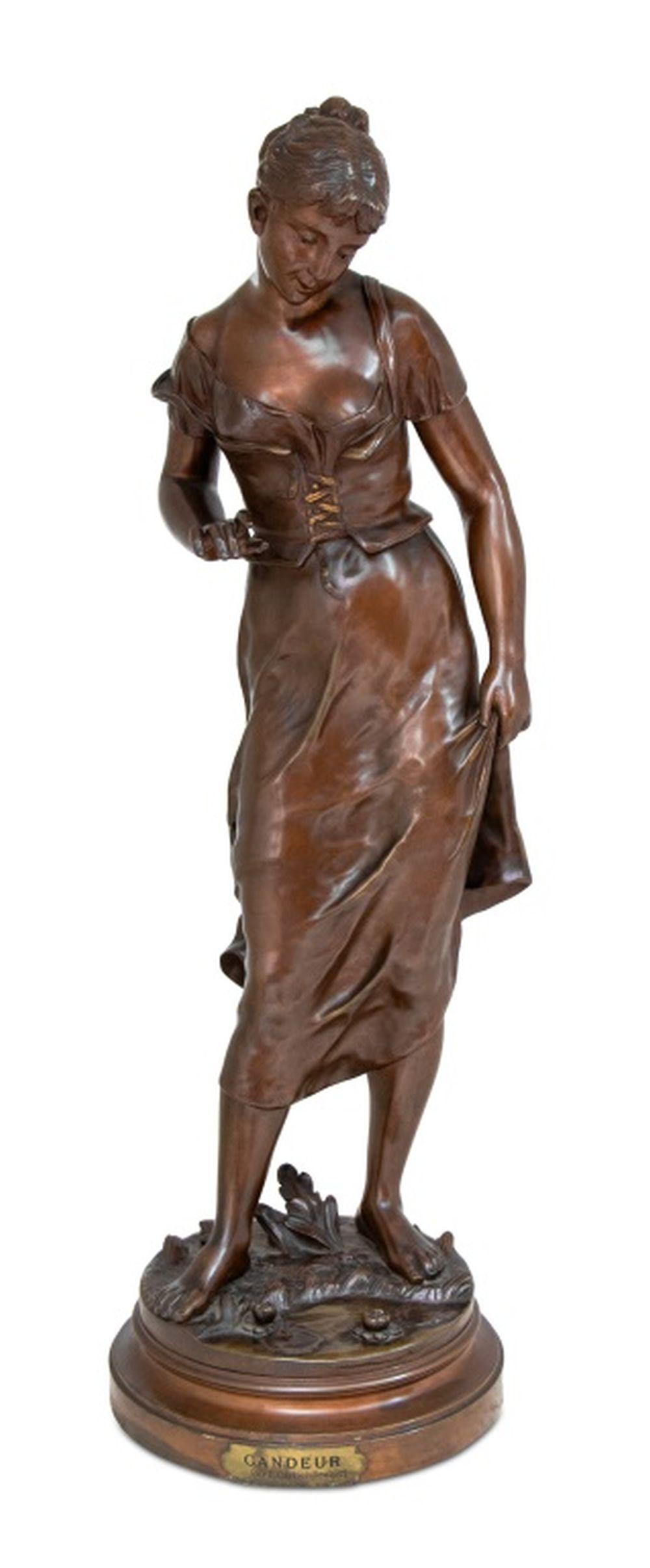 emile carlier candeur patinated bronze · Auctions at Showplace · 2025-08-07 Emile Carlier comparable auction result: emile carlier candeur patinated bronze