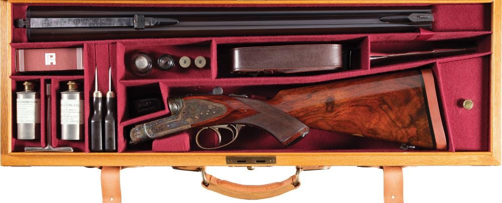 John Rigby comparable auction result: john rigby co 577 nitro express best big game double rifle