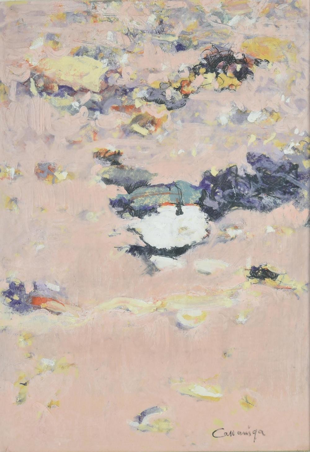 Giancarlo Cazzaniga comparable auction result: giancarlo cazzaniga 1930 2013 ninfee tecnica m