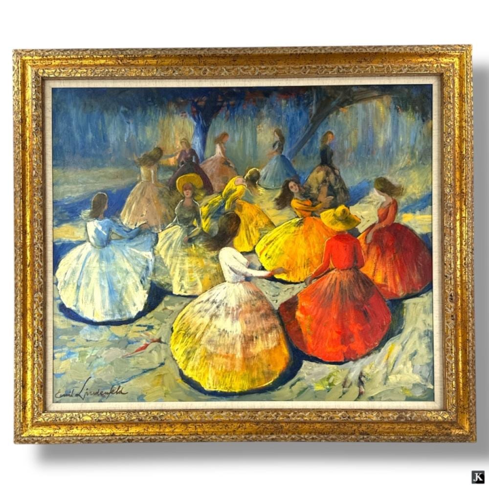 emil lindenfeld oil on canvas dancing girls · Joshua Kodner · 2025-07-26 Emil Lindenfeld comparable auction result: emil lindenfeld oil on canvas dancing girls