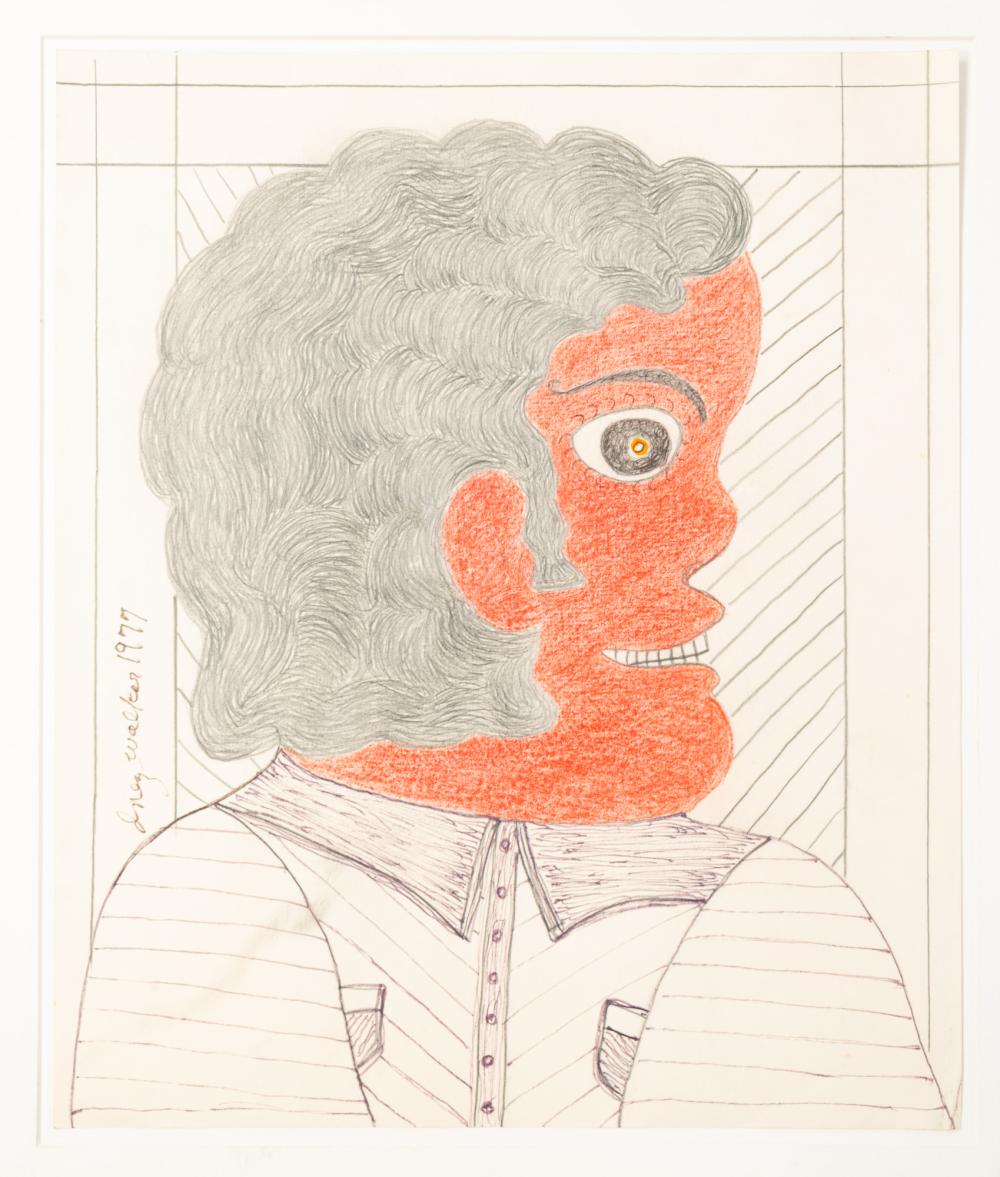 Inez Nathaniel Walker comparable auction result: inez nathaniel walker american 1911 1990 graphite crayon and ink on paper portrait