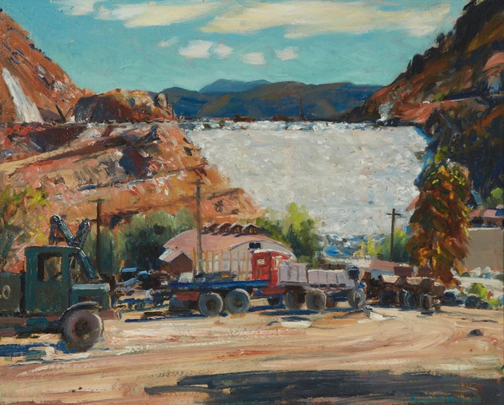 Alfred R. Mitchell comparable auction result: alfred r mitchell 1888 1972 building the dam el capitan reservoir circa 1932 1934