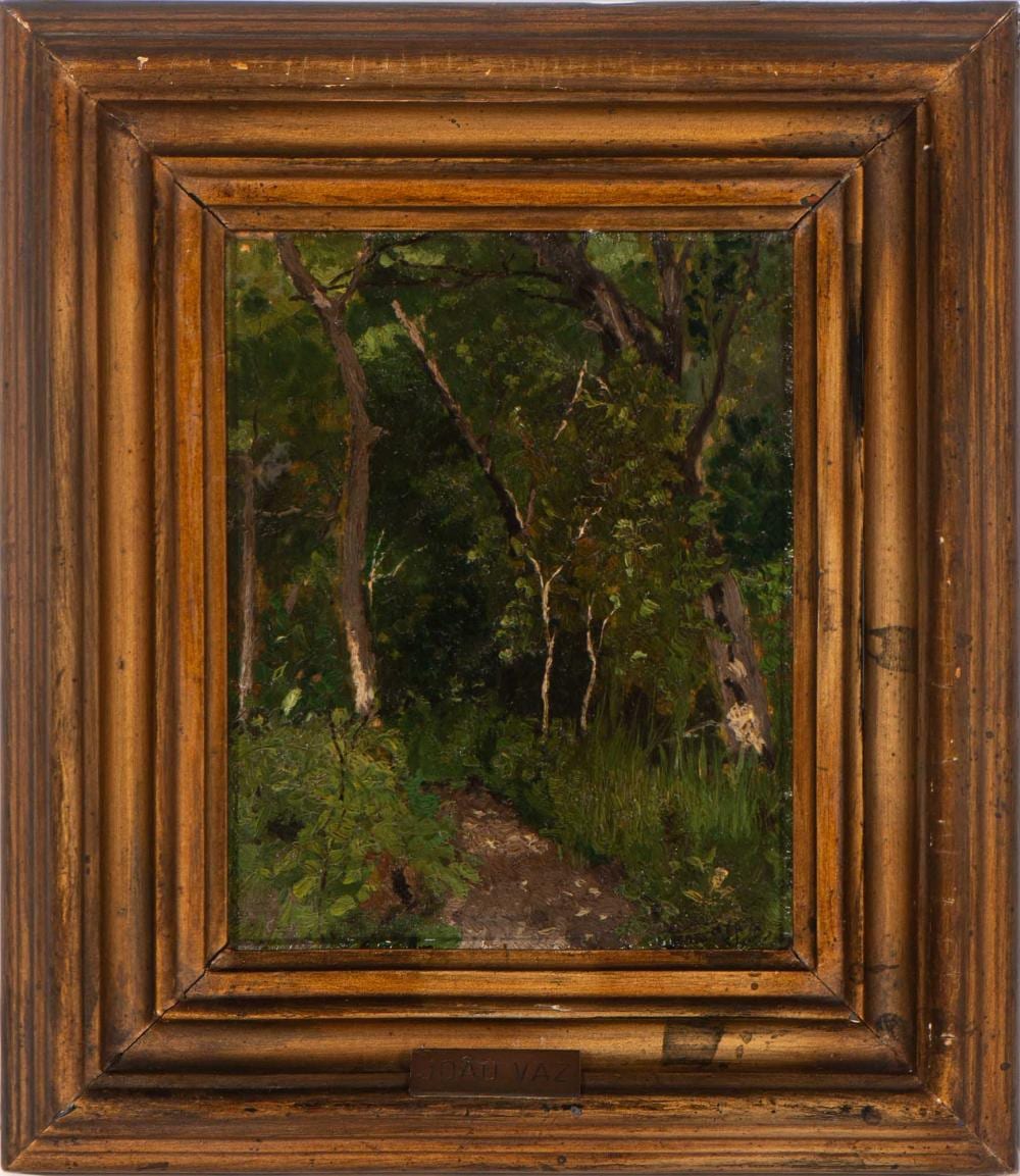 jo o jos vaz 1859 1931 caminho com rvores leo sobre madeira dim aprox 18 x 14 cm · Palácio do Correio Velho · 2025-07-21 Joao Vaz comparable auction result: jo o jos vaz 1859 1931 caminho com rvores leo sobre madeira dim aprox 18 x 14 cm