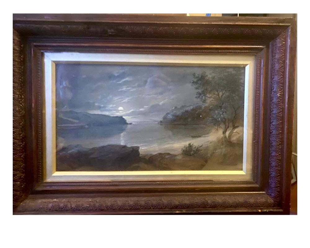 james howe carse 1819 1900 boating on a moonlit bay · Phillip Caldwell Auctioneers · 2025-07-20 James Howe Carse comparable auction result: james howe carse 1819 1900 boating on a moonlit bay