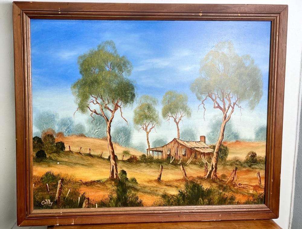 john cobby old bush hut · Phillip Caldwell Auctioneers · 2025-07-20 John Cobby comparable auction result: john cobby old bush hut