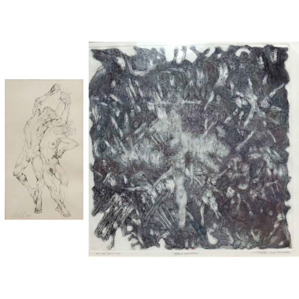 John Silk Deckard comparable auction result: john silk deckard american 1940 1994 2 works