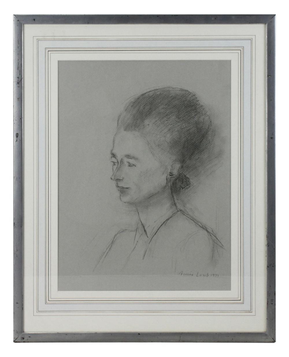 Aimee Lamb comparable auction result: aimee lamb cassandra stone charcoal