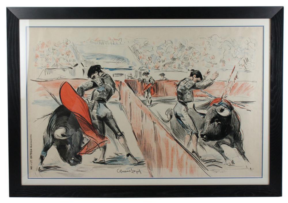 Carlos Ruano Llopis comparable auction result: carlos ruano llopis spanish bull fighting
