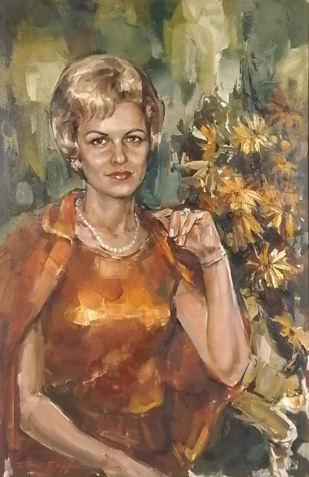 Don Ruffin comparable auction result: don ruffin mrs wesley layne oil on canvas