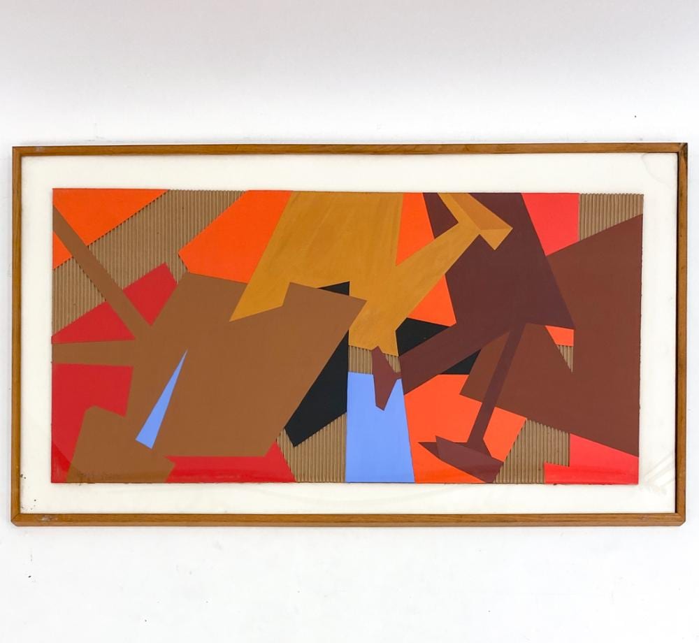 Jasha Green comparable auction result: jasha green 1923 2006 abstract mixed media