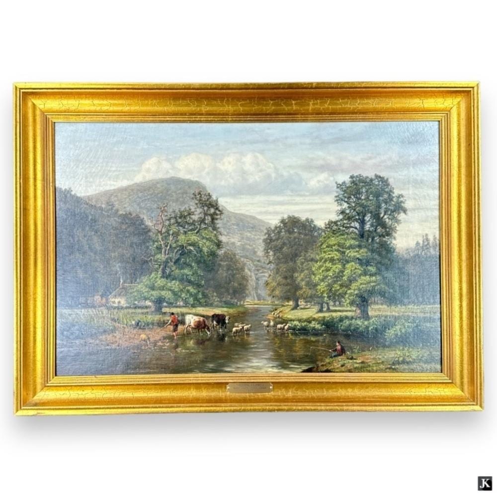 Eugène Joseph Verboeckhoven comparable auction result: eug ne joseph verboeckhoven oil canvas landscape