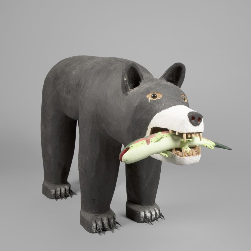 Leroy Archuleta comparable auction result: leroy archuleta bear with fish 1992