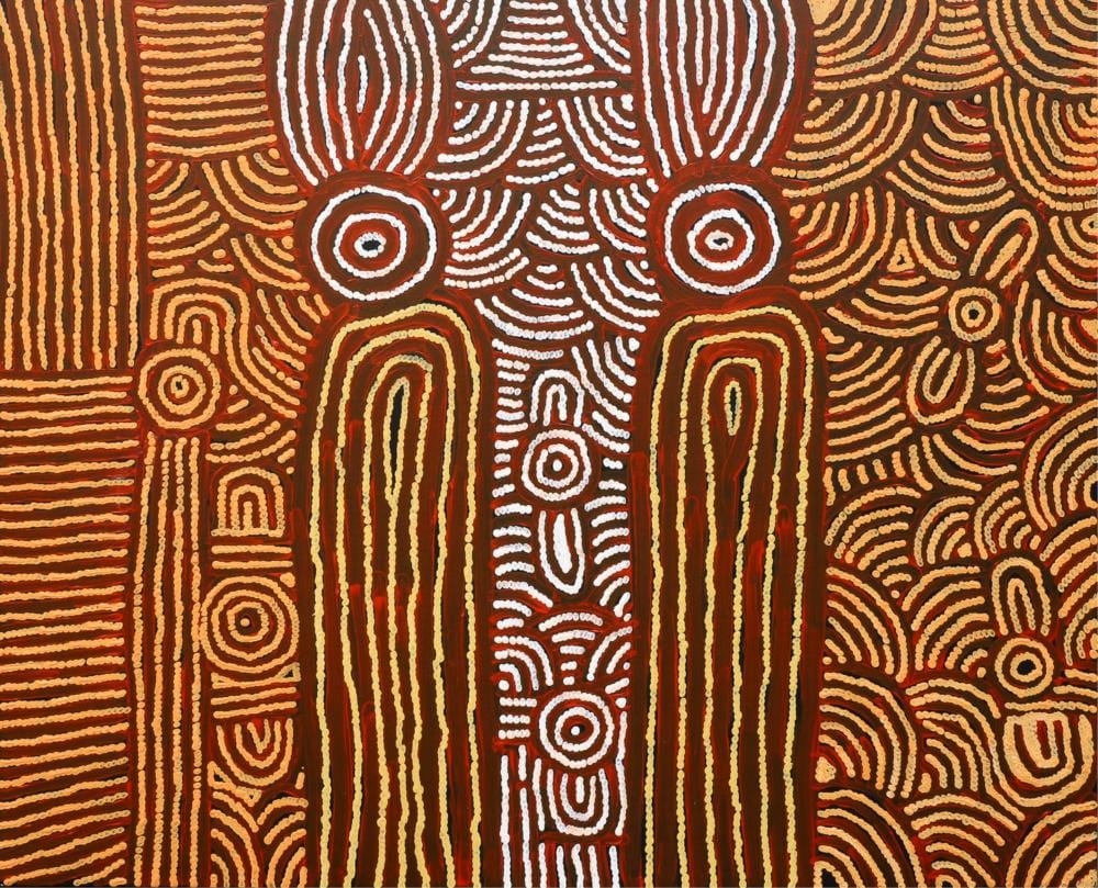 Katherine Marshall Nakamarra comparable auction result: katherine marshall nakamarra women s ceremony acrylic on linen 80cm x 99cm