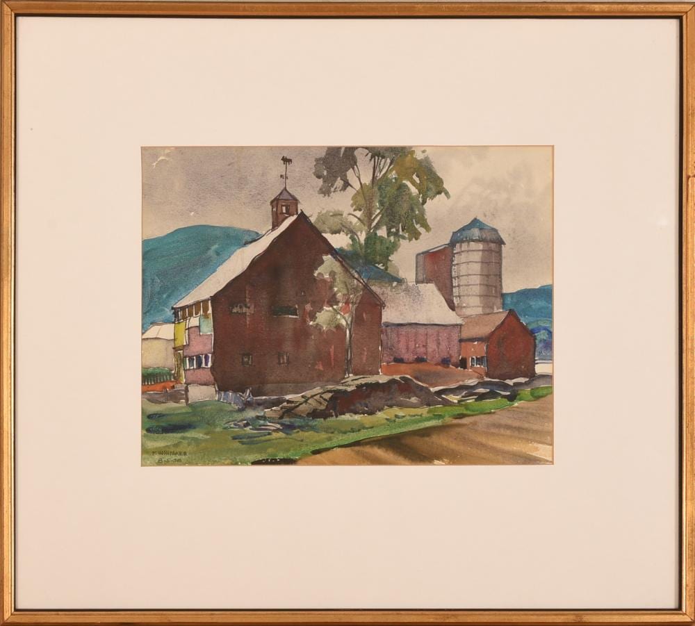 Frederic Whitaker comparable auction result: frederic whitaker 1891 1980 red barn
