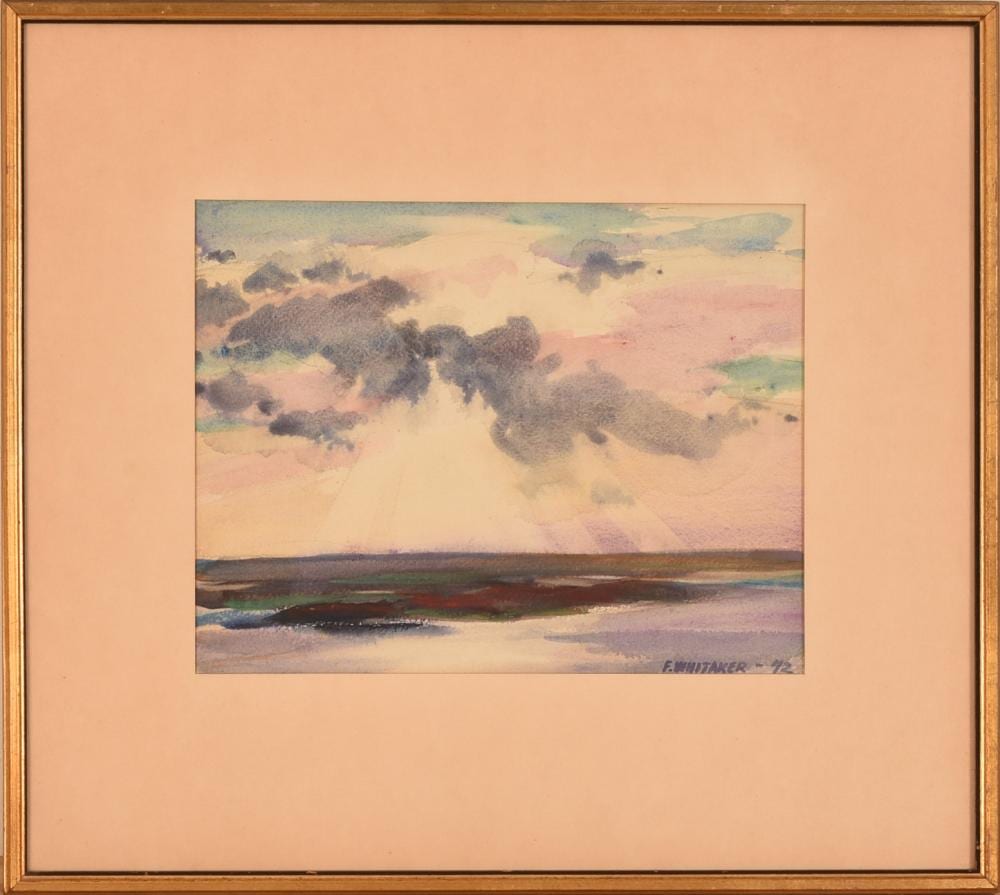 Frederic Whitaker comparable auction result: frederic whitaker 1891 1980 sunset