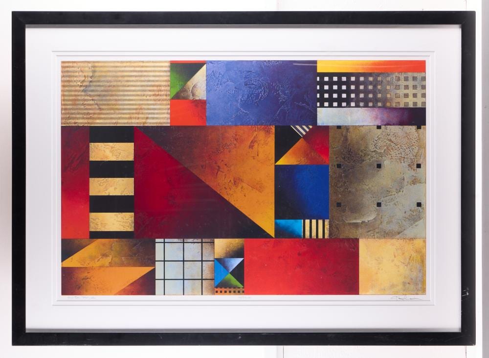 Gregg Robinson comparable auction result: gregg robinson casa roja abstract print