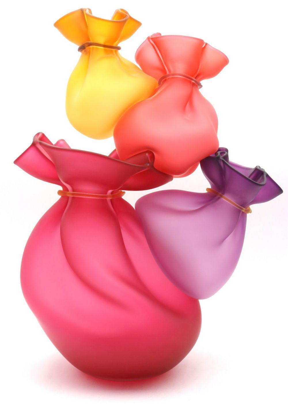 Kate Vogel comparable auction result: kate vogel john littleton four bags art glass sculpture