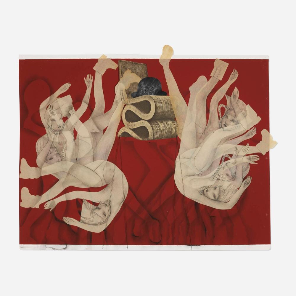 Rita Ackermann comparable auction result: rita ackermann even the judge has lost the game