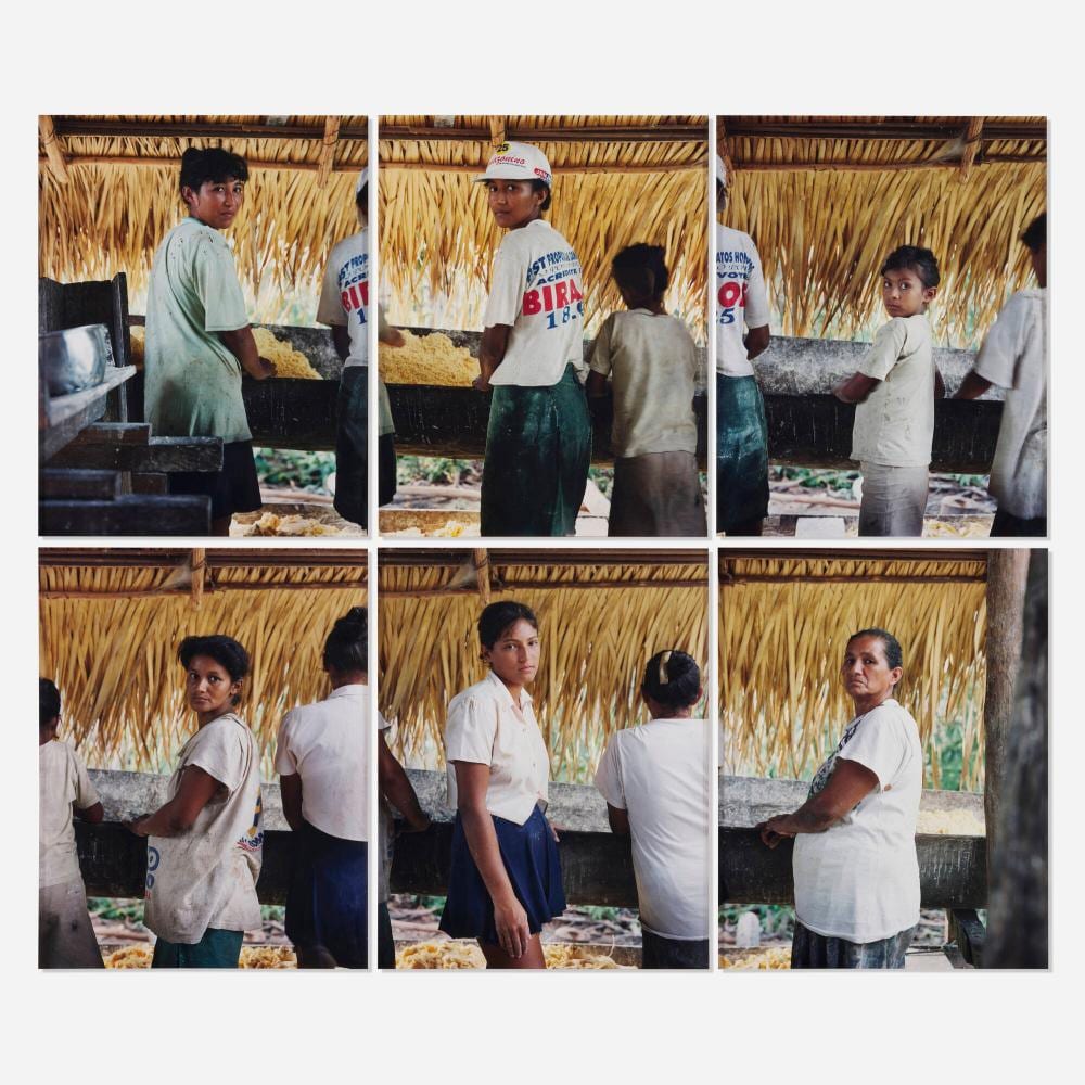 Sharon Lockhart comparable auction result: sharon lockhart manioc production elenilde correa eliane correa neide correa mariana correa denize correa and maria correa santa rita community river aripuana brazil