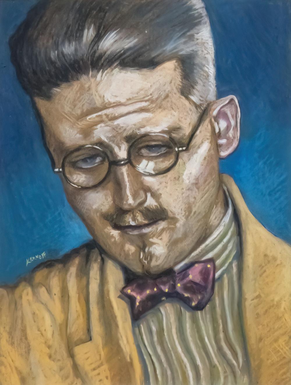 Harry Aaron Kernoff comparable auction result: harry aaron kernoff irish 1900 1974 james joyce pastel on paper