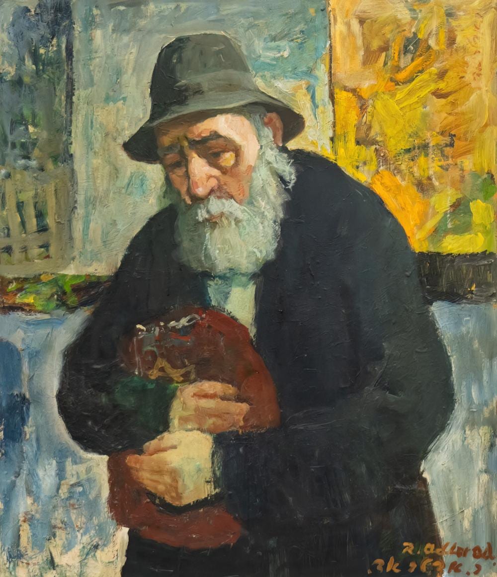 ed adler 1917 1984 jewish man oil on canvas · Pasarel · 2025-07-31 Ed Adler comparable auction result: ed adler 1917 1984 jewish man oil on canvas
